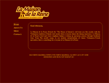 Tablet Screenshot of lamaisondelareine.com